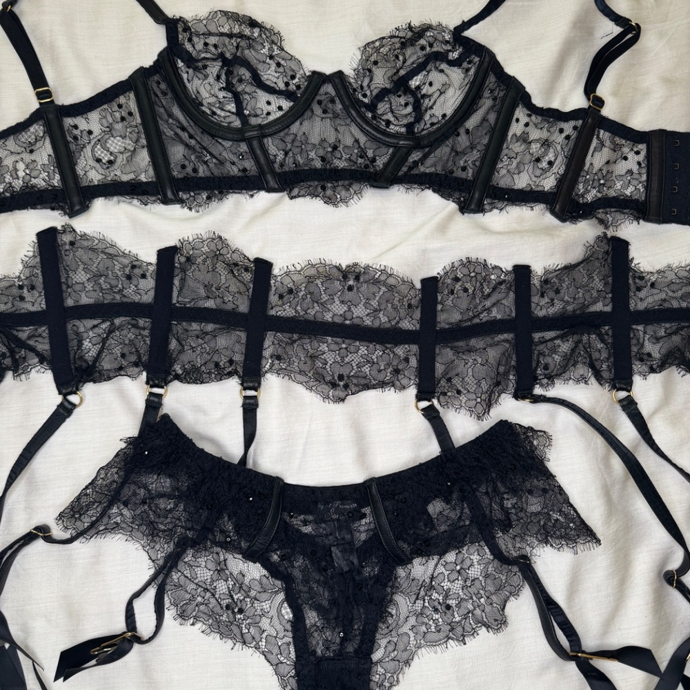 Roxannie FULL Agent Provocateur SET (Bra, Waspie, & Panties)